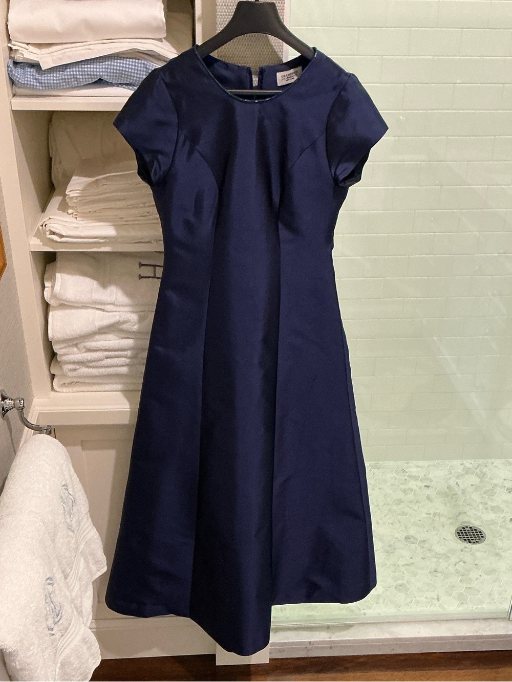 Gramercy Atelier Custom Marine/Navy Wedding Guest Dress
